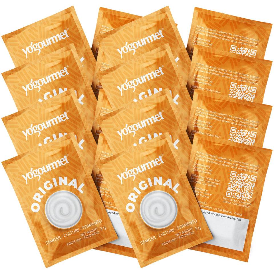 Yogourmet Yogurt Starter bulk 16-pack for easy home yogurt making.