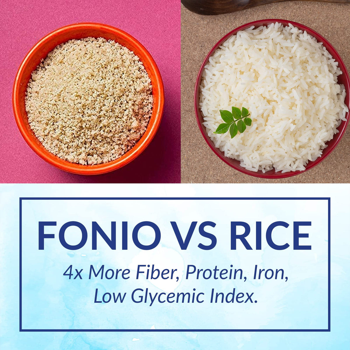Yolélé Fonio tabouleh bowl enhances fresh herbs with a nutty grain texture.