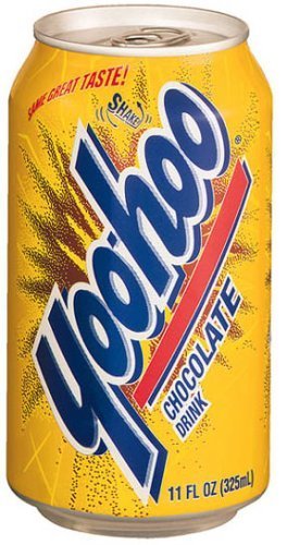 Yoo-Hoo chocolate drink 11oz can, refreshing and caffeine-free with calcium and Vitamin D.