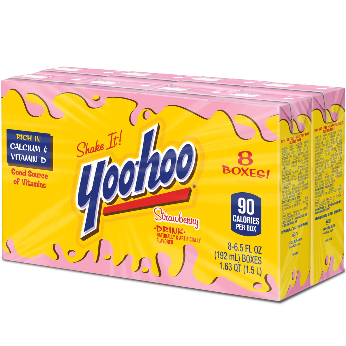 Yoo-Hoo Strawberry Drink in a lunchbox for school or work