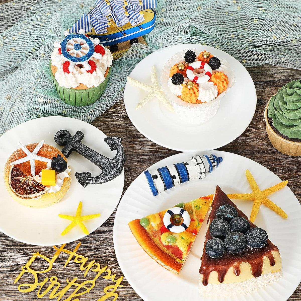 Yookeer anchor topper brings nautical depth to cakes for coastal-themed events