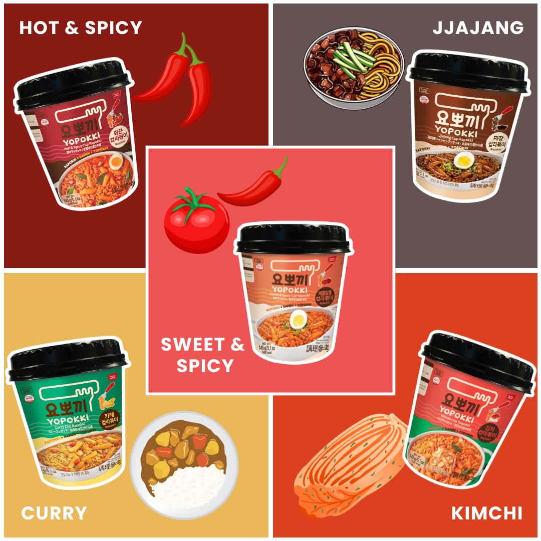 Yopokki Rabokki Cup microwave-ready setup for fast meals