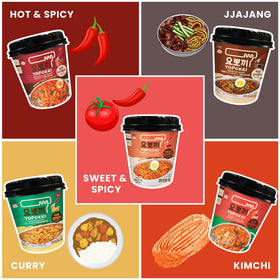 Yopokki Rabokki Cup two-pack with bold flavors like Jjajang.