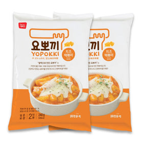 Yopokki two-pack Cheese flavor for quick dorm snacking.
