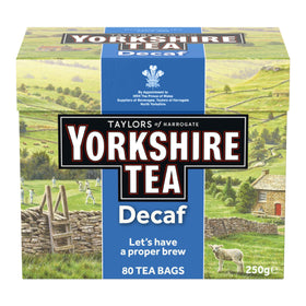 Yorkshire Tea decaffeinated teabags pack delivers caffeine-free comfort