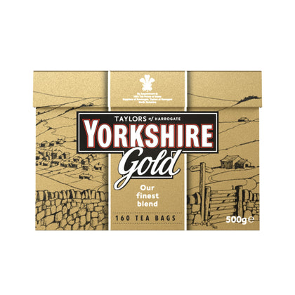 Yorkshire Tea Gold pillow tea bags in a box, premium blend for a rich brew