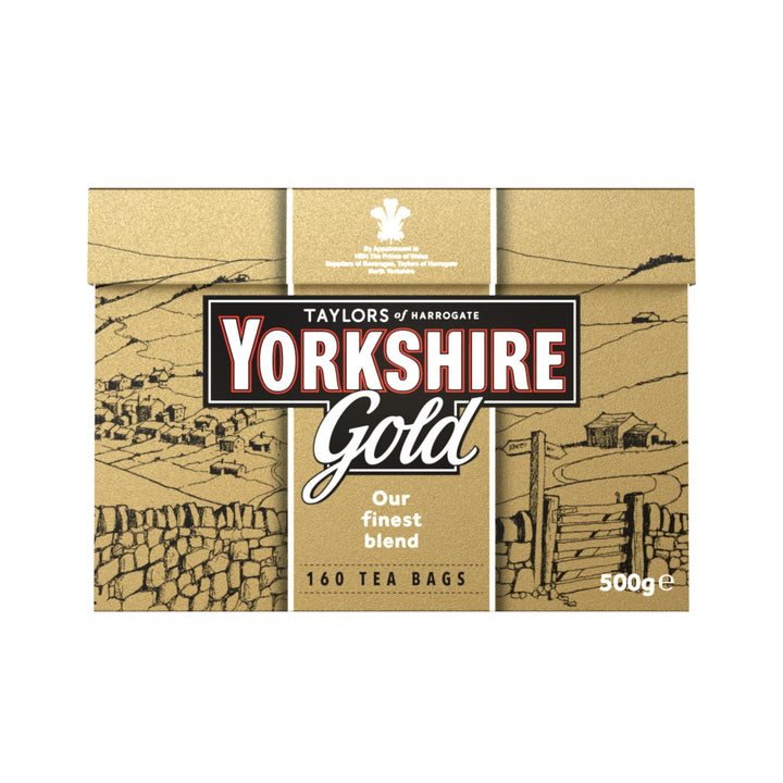 Yorkshire Tea Gold pillow tea bags in a box, premium blend for a rich brew