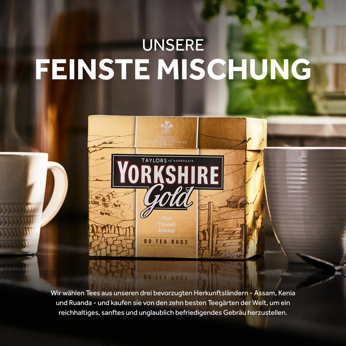 Yorkshire Tea Gold sustainability certifications promote responsible sourcing and ethics