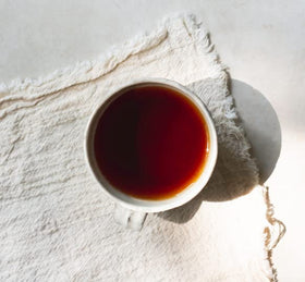 Yorkshire Tea Gold teabags close up highlighting premium blend and bold flavor