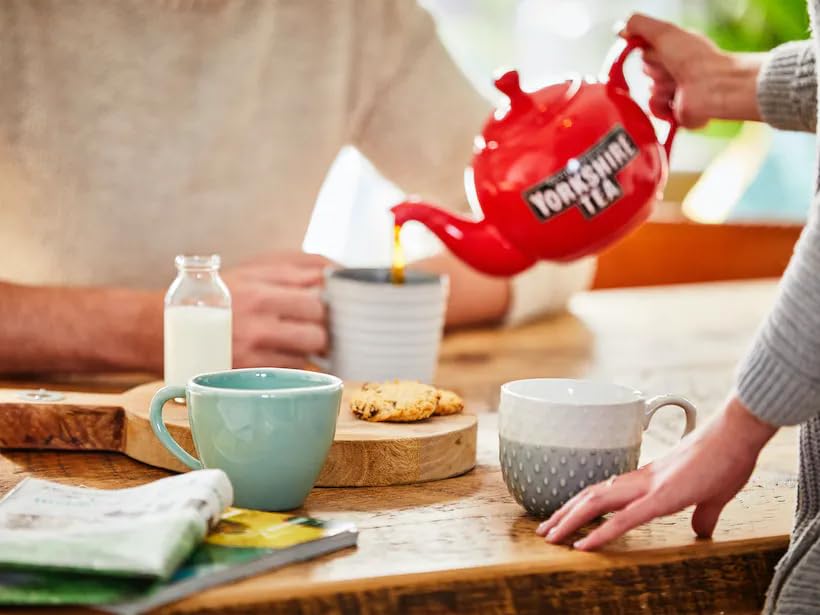 Close-up of Yorkshire Tea leaves shows quality aroma