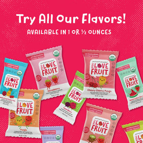 YOU LOVE FRUIT allergen-free and non-GMO labeling on package