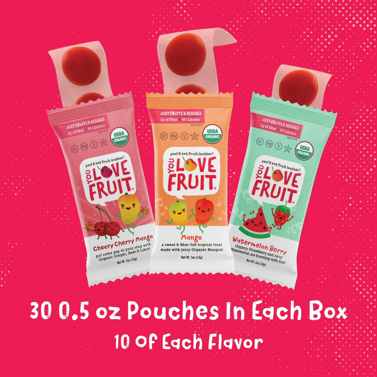 You Love Fruit mango snacks deliver fiber-rich flavor suitable for lunchboxes.