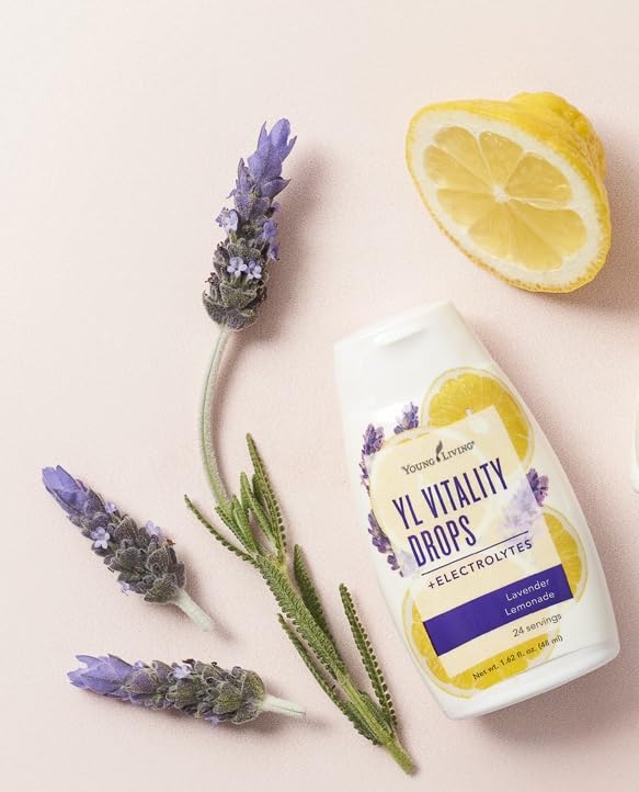 Sugar-free hydration option with Young Living YL Vitality Drops