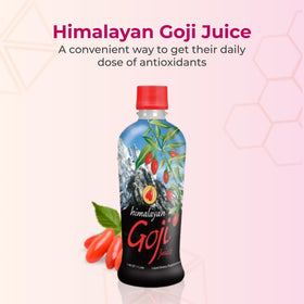 Youngevity Himalayan Goji Juice bottle side highlights pure additive-free formula