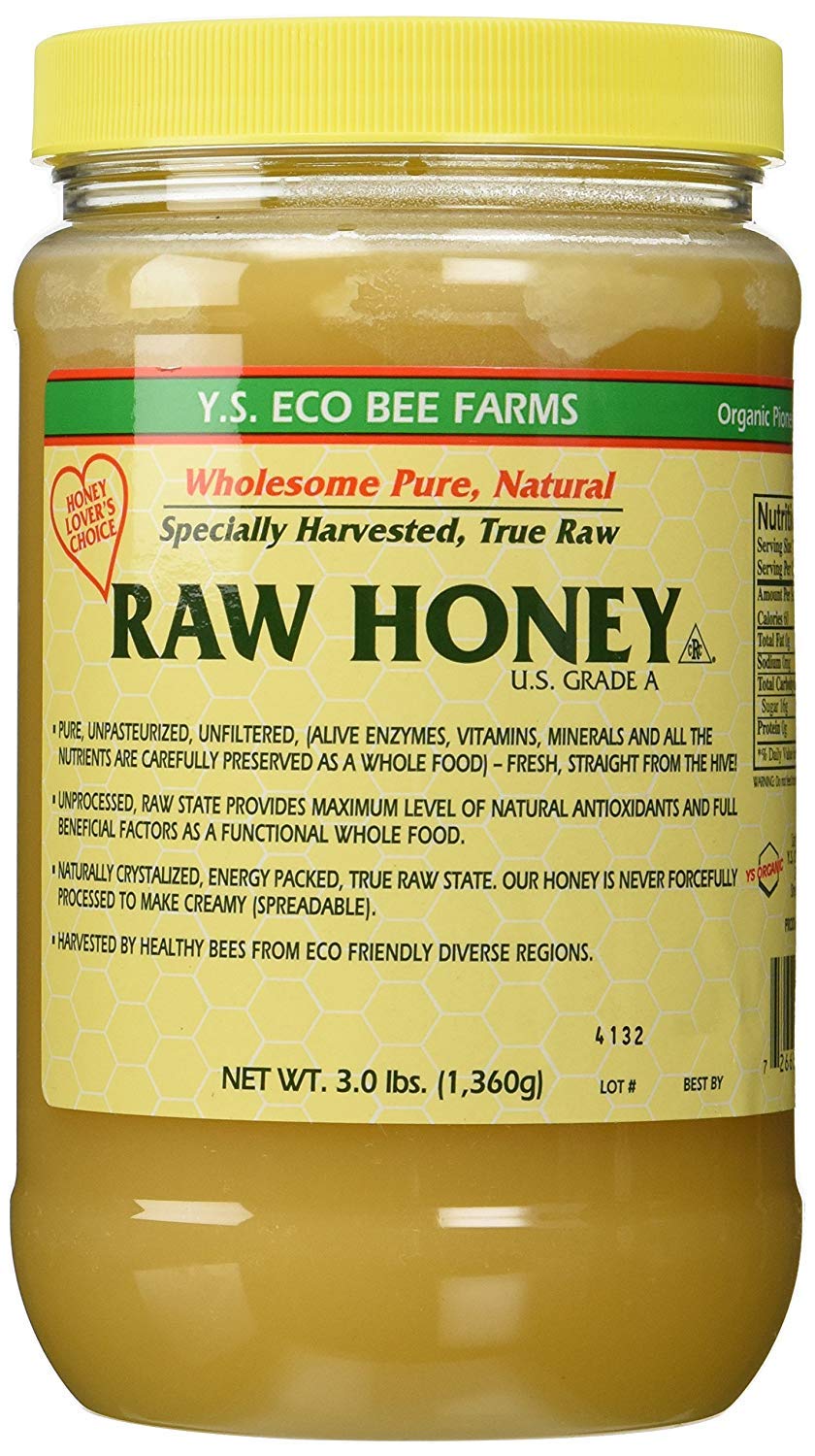 YS Eco Bee Farms RAW HONEY 2-pack jars for culinary sweetness and pantry staple