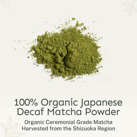 Yu Tea matcha scoop beside ceremonial powder for precise portioning.