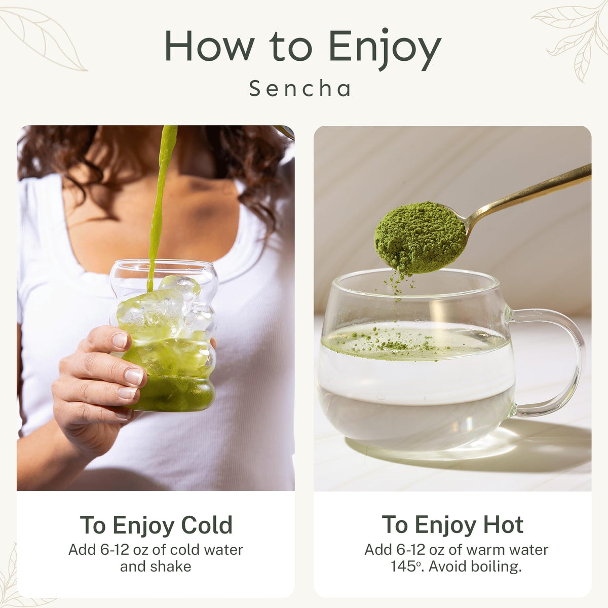 Yu Tea powder rich in antioxidants and EGCG for daily wellness.