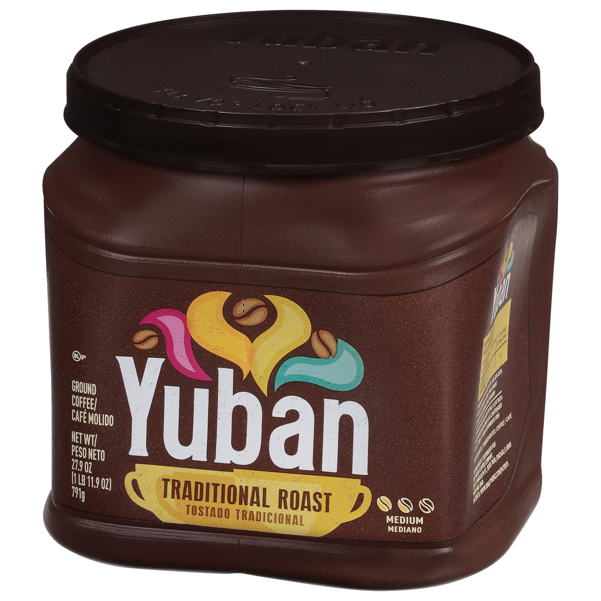 Yuban brewed coffee steaming cup invites a comforting morning ritual