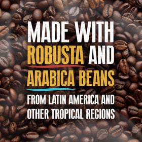 Morning pour-over features Yuban Dark Roast for a nuanced cup.