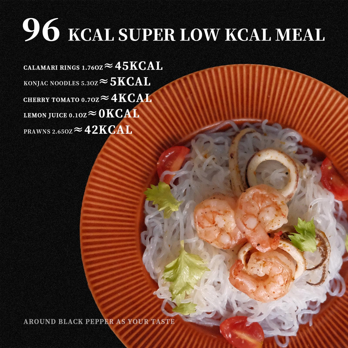 YUHO Shirataki noodles on plate show a chewy texture similar to pasta.