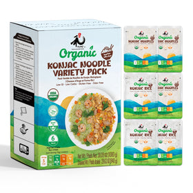 YUHO Organic Konjac Shirataki Angel Hair Pasta pack ready for quick meals