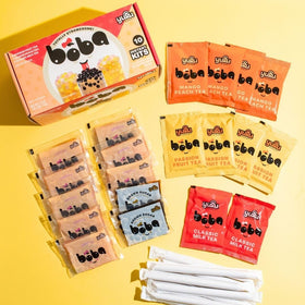 YULU FOODS brown sugar bubble pearls close-up, showcasing chewy texture for authentic feel.
