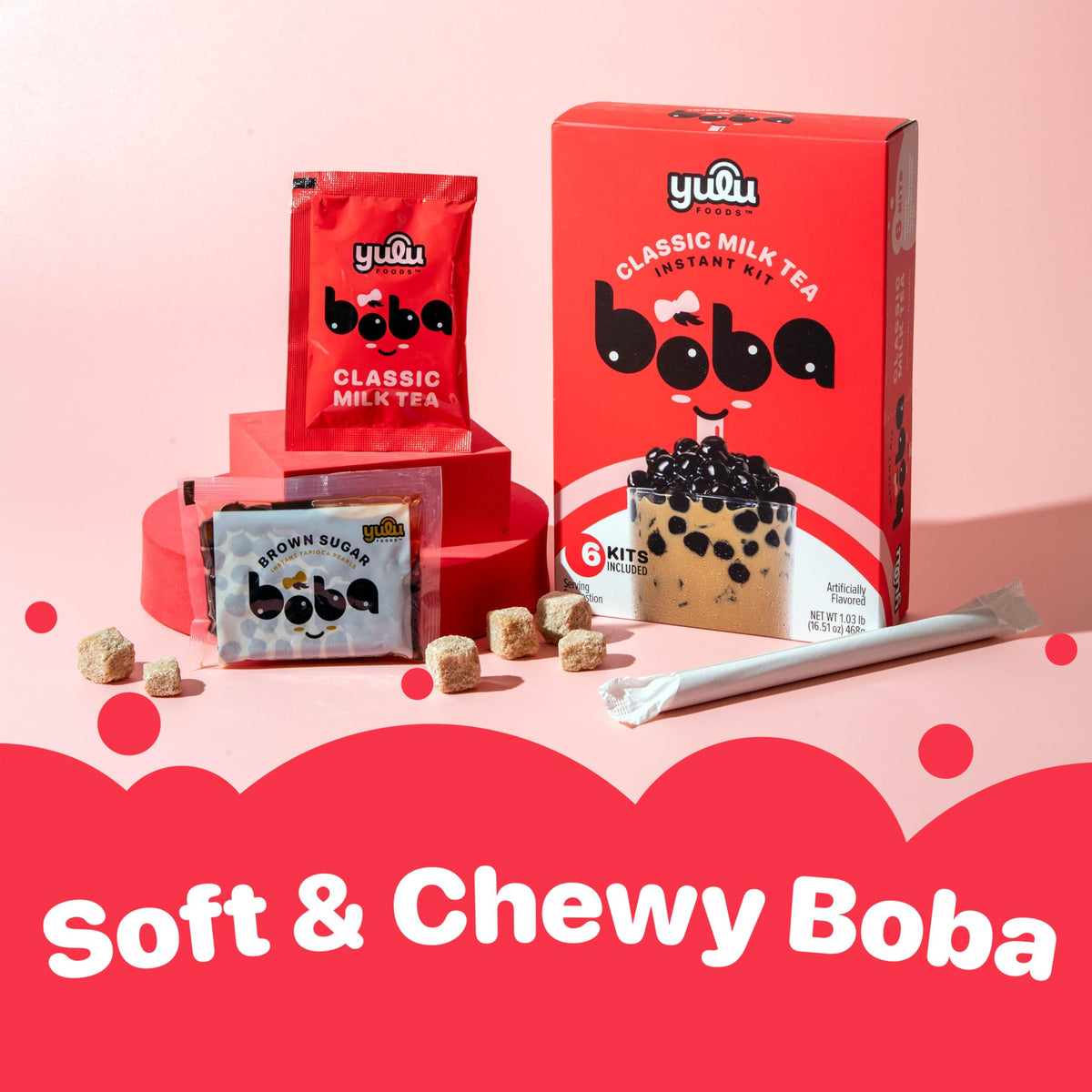 YULU FOODS classic milk tea powder for authentic at-home bubble tea
