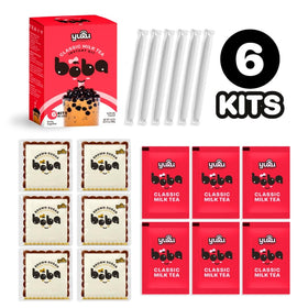 YULU FOODS extra wide paper straws for bubble tea sipping