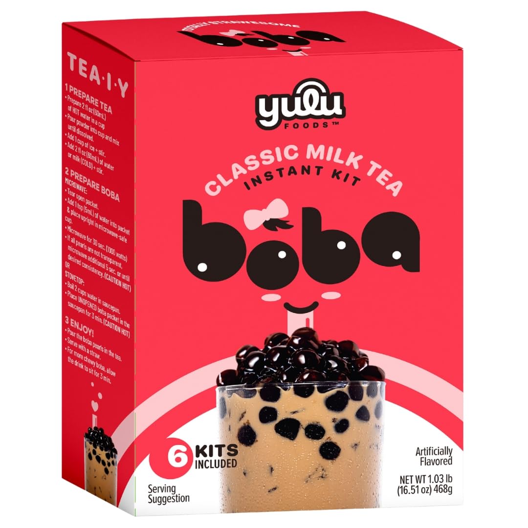 YULU FOODS instant bubble pearls in brown sugar ready for quick milk tea
