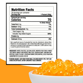 YULU FOODS kid friendly mango boba snack for lunch boxes