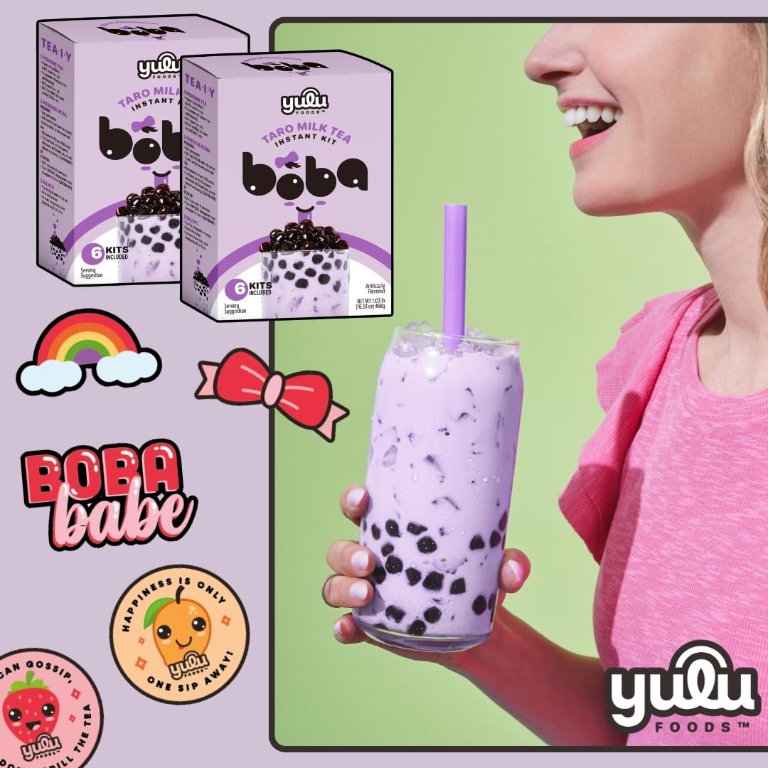 YULU FOODS ready in under one minute bubble tea prep.