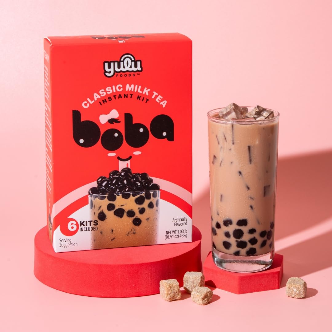 YULU FOODS six classic milk tea packets for quick mix-and-serve