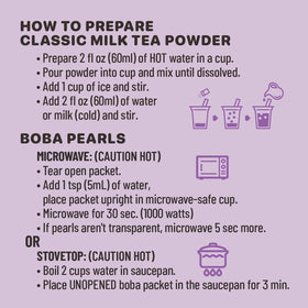 YULU FOODS six-serving bubble tea kit for home or office.