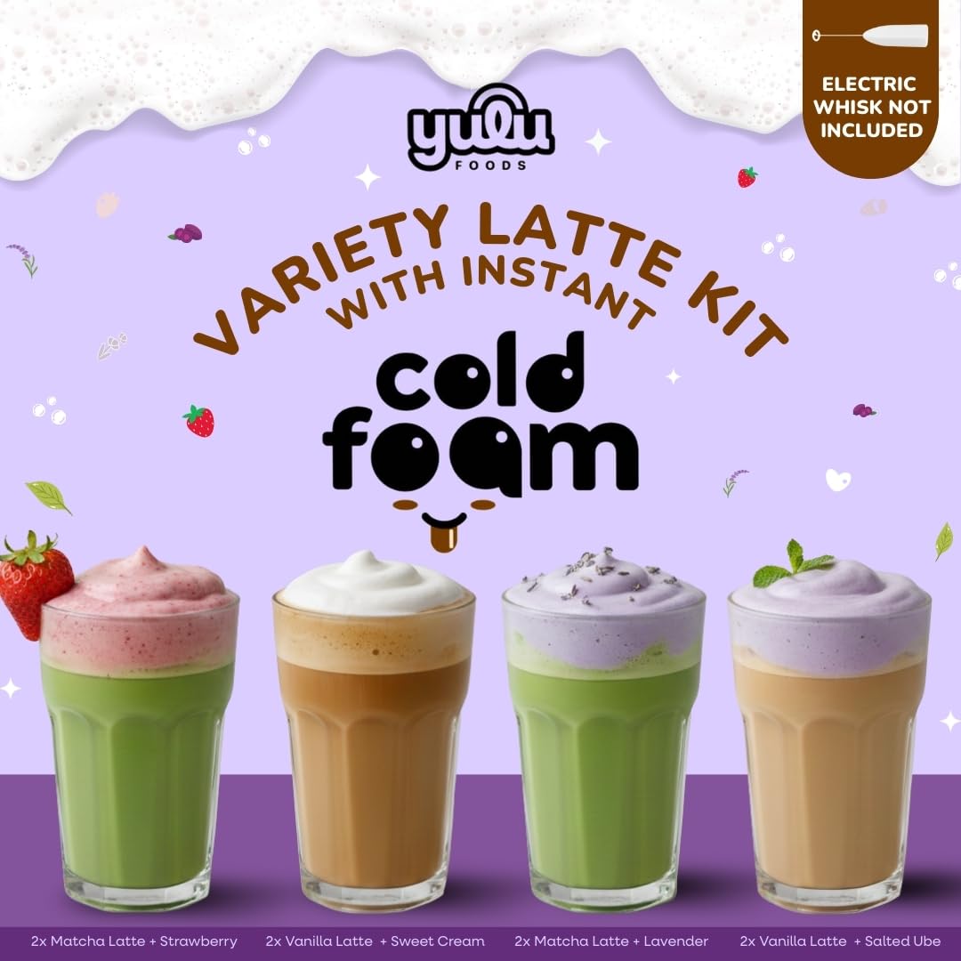 YULU FOODS Strawberry cold foam swirl adds a fruity, refreshing finish.