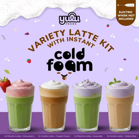 YULU FOODS Strawberry cold foam swirl adds a fruity, refreshing finish.