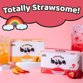 YULU FOODS strawberry popping boba pearls kid-friendly treat loved by kids