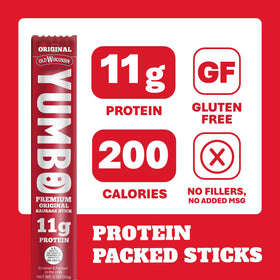YUMBO Hot Spicy Sausage Stick, bold flavor for on-the-go snacking