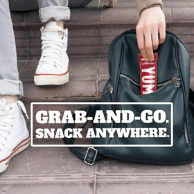 YUMBO individually wrapped snack sticks, perfect for travel