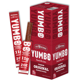 YUMBO Original Summer Sausage Stick, high-protein ready-to-eat snack