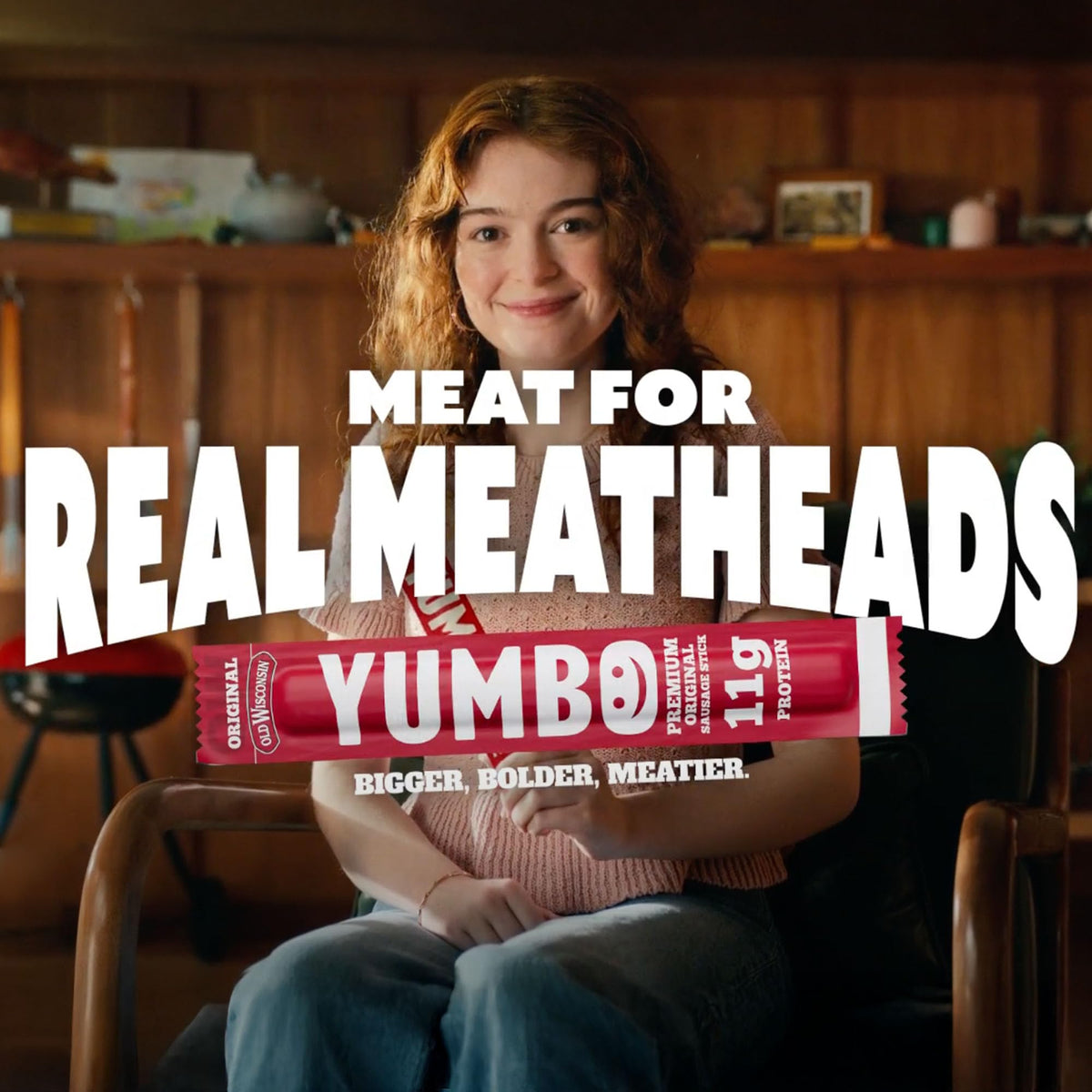 YUMBO sticks slow-smoked over hardwoods with rich aroma
