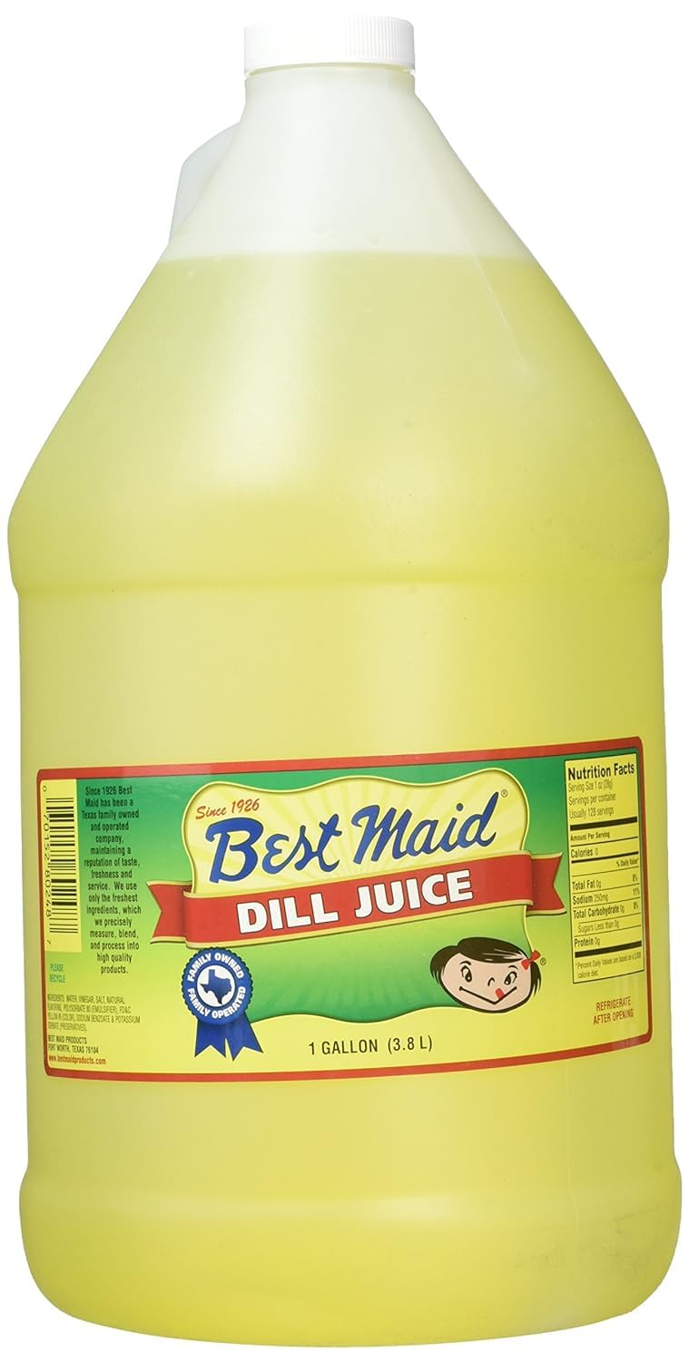 YUMDELISH Best Maid Dill Pickle Juice bottle for post-workout hydration and versatile cooking