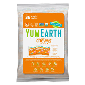 YumEarth Chewys fruit-flavored candies assortment for lunchboxes and on-the-go snacking