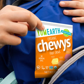 No high fructose corn syrup and no artificial dyes in YumEarth Chewys