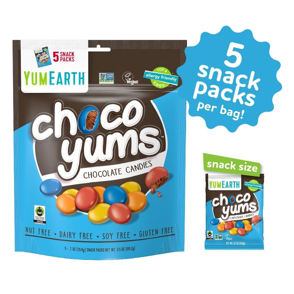 Ingredient list on YumEarth packaging highlights simple, natural ingredients.