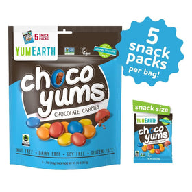Ingredient list on YumEarth packaging highlights simple, natural ingredients.