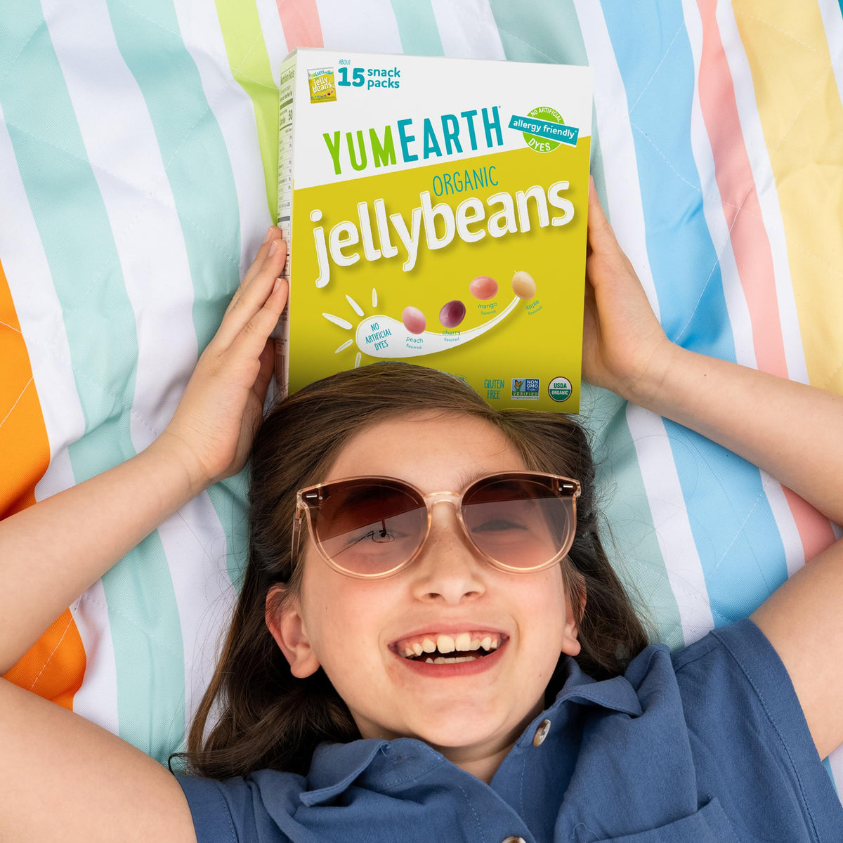 Colorful, chewy YumEarth treats without artificial dyes for a tasty snack.
