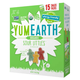 YumEarth Easter Sour Littles packaging shows allergy-friendly candy in a family box
