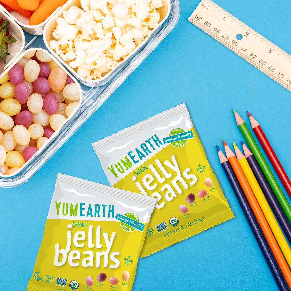 Individually wrapped packs of YumEarth treats simplify sharing and portion control.