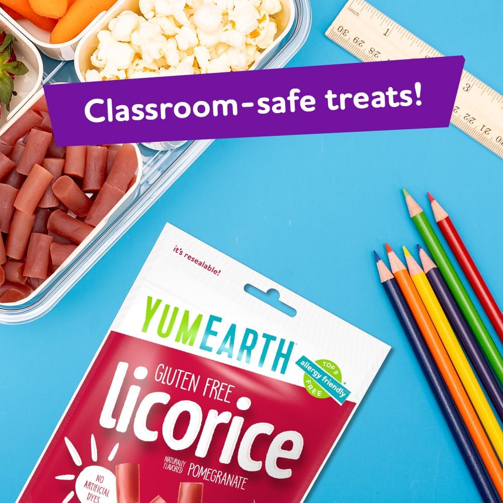 YumEarth Licorice Lovers Black Licorice bars—classic flavor in gluten-free form.