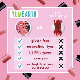 YumEarth Licorice Lovers Nutrition label—transparent ingredients for safe snacking.